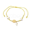 Adjustable Nylon Cord Braided Beads Bracelets BJEW-MZ00168-04-2