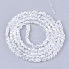 Electroplate Glass Beads Strands EGLA-T013-04J-2