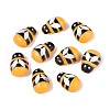 Natural Wood Spray Painted Self-adhesive Cabochons WOOD-N018-02-1
