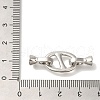Brass Fold Over Clasps KK-K389-023P-3