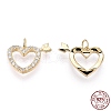 925 Sterling Silver Micro Pave Cubic Zirconia Charms STER-T004-62G-3