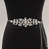 Flower Alloy Crystal Rhinestone Waist Belly Chains for Women FS-WGA1C1B-02-1