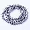 Electroplate Transparent Glass Beads Strands EGLA-A034-T1mm-U01-2