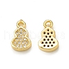 Brass Micro Pave Cubic Zirconia Charms KK-P228-36G-1