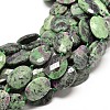 Natural Ruby in Zoisite Beads Strands G-P071-70-1