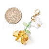 Handmade Glass Seed Beaded and Acylic Butterfly Pendant Decorations Sets HJEW-MZ00259-01-3