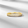 Simple 925 Sterling Silver Micro Pave Cubic Zirconia Finger Rings ZH6769-3-4