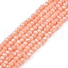 Electroplate Glass Beads Strands EGLA-A044-P1mm-A33-1