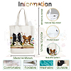 Canvas Women's Tote Bags ABAG-WH0057-007-2