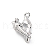 Brass Rhinestone Pendants KK-E793-12P-1