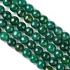 Natural Green Onyx Agate Beads Strands G-G580-8mm-23-2