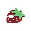 Acrylic Strawberry Pendants OACR-R090-01-2