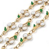 Ion Plating(IP) 304 Stainless Steel Enamel Cherry Link Chains CHS-Z003-01G-05-1
