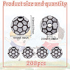 HOBBIESAY 200Pcs Opaque Acrylic Beads SACR-HY0001-08-2