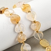 Natural Yellow Hematoid Quartz Beads Strands G-B044-B18-01-1