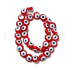 Handmade Evil Eye Lampwork Beads Strands LAMP-E030-03-2