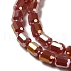 Electroplate Glass Beads Strands EGLA-D031-01O-3