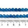 Natural Blue Agate(Dyed & Heated) Beads Strands G-R009-A02-01-5