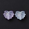 Transparent Frosted Acrylic Beads X-OACR-P013-34M-4