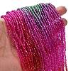 Transparent Painted Glass Beads Strands X1-DGLA-A034-T2mm-A24-2