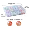 192Pcs 12 Colors Two Tone Opaque Acrylic Beads SACR-YW0001-64-3