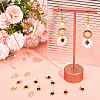 Beebeecraft 28Pcs 7 Colors Brass Micro Pave Cubic Zirconia Charms FIND-BBC0003-48-4