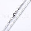 304 Stainless Steel Herringbone Chain Necklaces NJEW-P226-09P-2