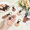   16Pcs 4 Styles Wooden Pendant Keychain KEYC-PH0002-06-3