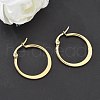 304 Stainless Steel Hoop Earrings EJEW-F105-22G-5