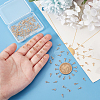 Unicraftale 150Pcs Brass Screw Eye Pin Peg Bails KK-UN0002-46-3