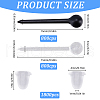 SUNNYCLUE Eco-Friendly Plastic Stud Earring Findings KY-SC0002-23-2