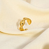Geometric Eye Hollow Women's Stainless Steel Cuff Rings VH0887-5
