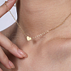 Modern minimalist Style Classic Brass Love Heart Pendant Nnecklaces NB0089-1
