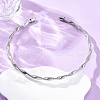6.5mm Twist Iron Chain Necklaces NJEW-G163-01P-1