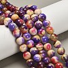 Dyed Natural Agate Beads Strands G-G203-09F-10mm-1