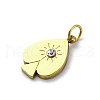 304 Stainless Steel Crystal Rhinestone Pendants STAS-E550-18G-2