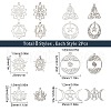 SUNNYCLUE 16Pcs 8 Style 304 Stainless Steel Pendants STAS-SC0003-92P-2