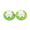Christmas Rabbit Theme Opaque Resin Decoden Cabochons CRES-B022-04C-1