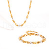 Stainless Steel Chain Necklaces & Bracelets Set for Women IX7784-1-1