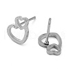 304 Stainless Steel Stud Earrings EJEW-M242-02D-P-2