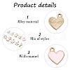 30Pcs 15 Styles Alloy Enamel Pendants ENAM-YW0004-25-4
