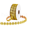 Snowflake Polyester Ribbon Trim DIY-WH0568-45A-1