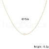Brass Micro Pave Cubic Zirconia Necklaces for Women QH4759-1-1