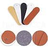 Gorgecraft 100Pcs 5 Colors Imitation Leather Sew on Patches DIY-GF0005-17-4