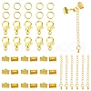 50 Pieces DIY Ribbon Ends Making Kits DIY-YW0001-99A-G-1