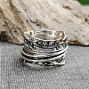 Retro Zinc Alloy Rotating Finger Rings FS-WG91BB4-04-2