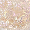 UV Plating Rainbow Iridescent Imitation Jelly Acrylic Beads OACR-K003-012C-3