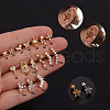 316L Stainless Steel Micro Pave Clear Cubic Zirconia Cartilage Earrings WG4CD8F-27-1