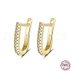 925 Sterling Silver Cubic Zirconia Stud Earrings for Women EJEW-P231-41G-2