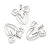 Tarnish Resistant Boy Jewelry Original Color 201 Stainless Steel Halloween Spider Blank Pendants STAS-I032-221-2
